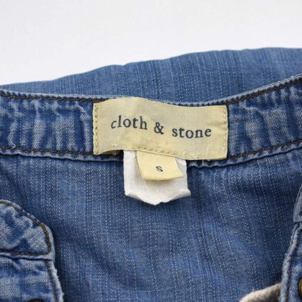 Cloth & Stone Denim Dress w/pockets Size Small Color Blue Gently Used Condition - Picture 4 of 5